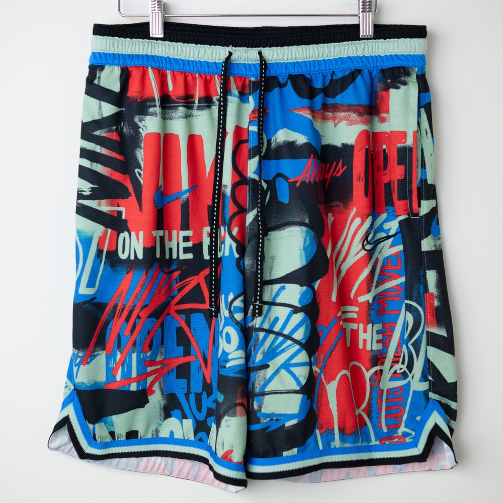 Nike Shorts Mens Large DNA Dri-Fit Graffiti Exploration Series DM0986 Basketball